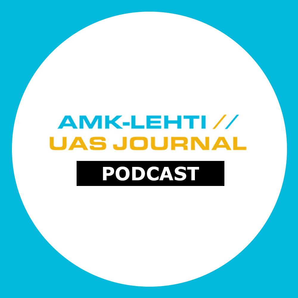 AMK-lehti / UAS Journal Podcast kuvake.